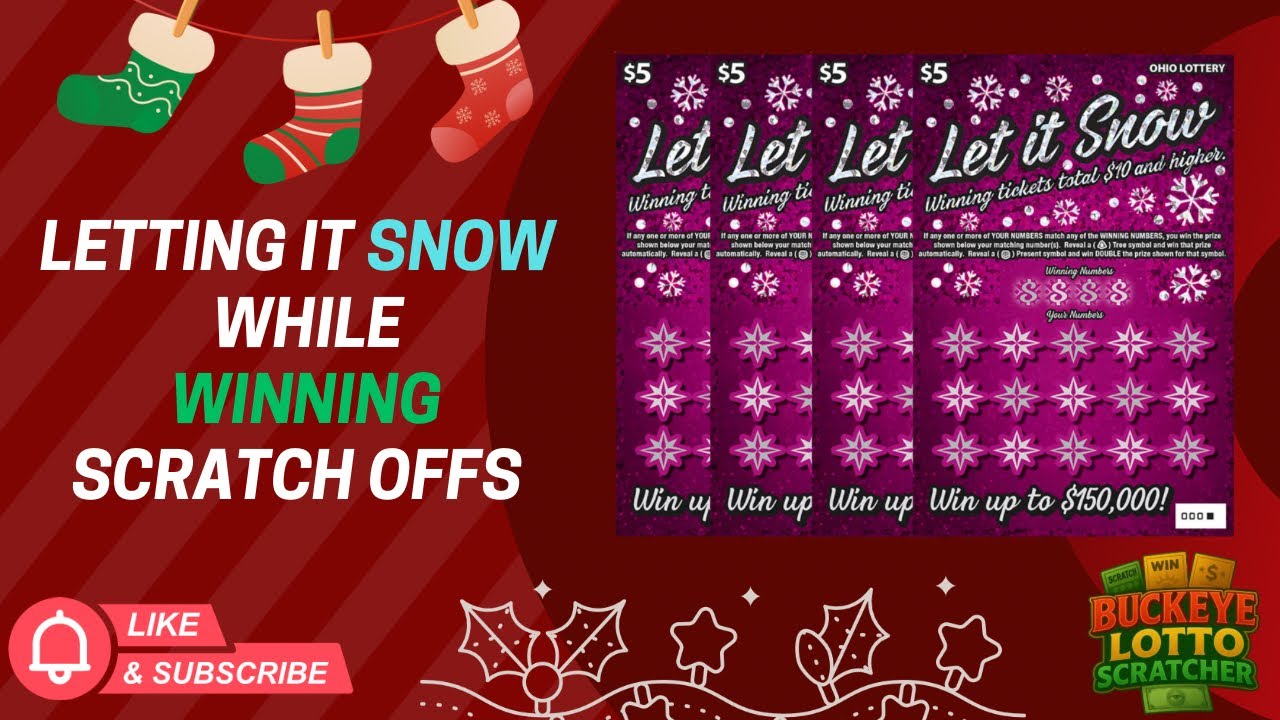 LETTING IT SNOW WHILE WINNING SCRATCH OFFS!! Ohio Lottery Tickets!!🍀🍀🍀#win #scratch #lottery 