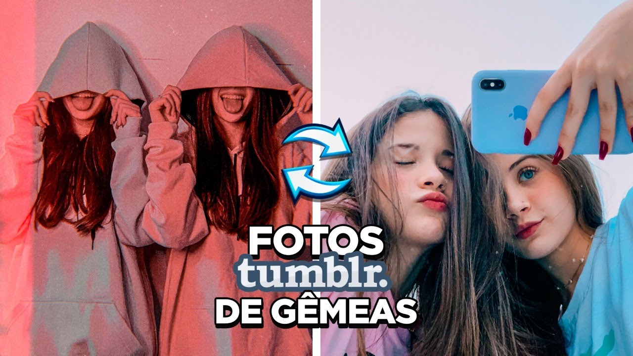 CRIANDO FOTOS TUMBLR DE GÊMEAS!!!