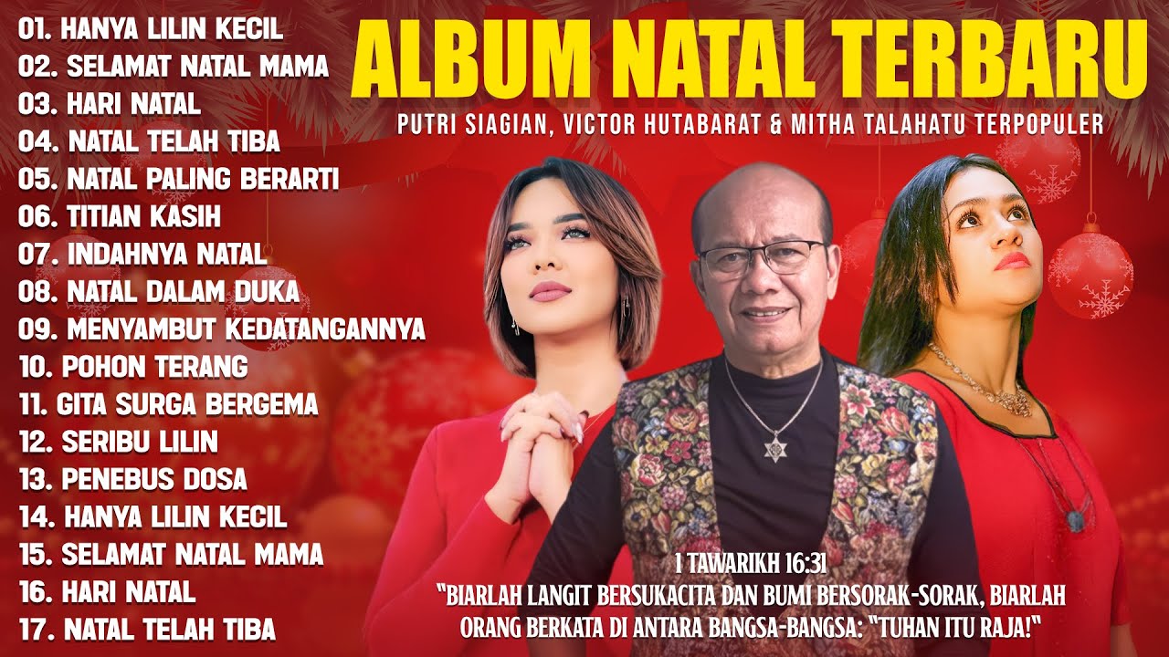 LAGU NATAL TERBARU 2025/2026 (LIRIK) MITHA TALAHATU, PUTRI SIAGIAN & VICTOR HUTABARAT TERPOPULER