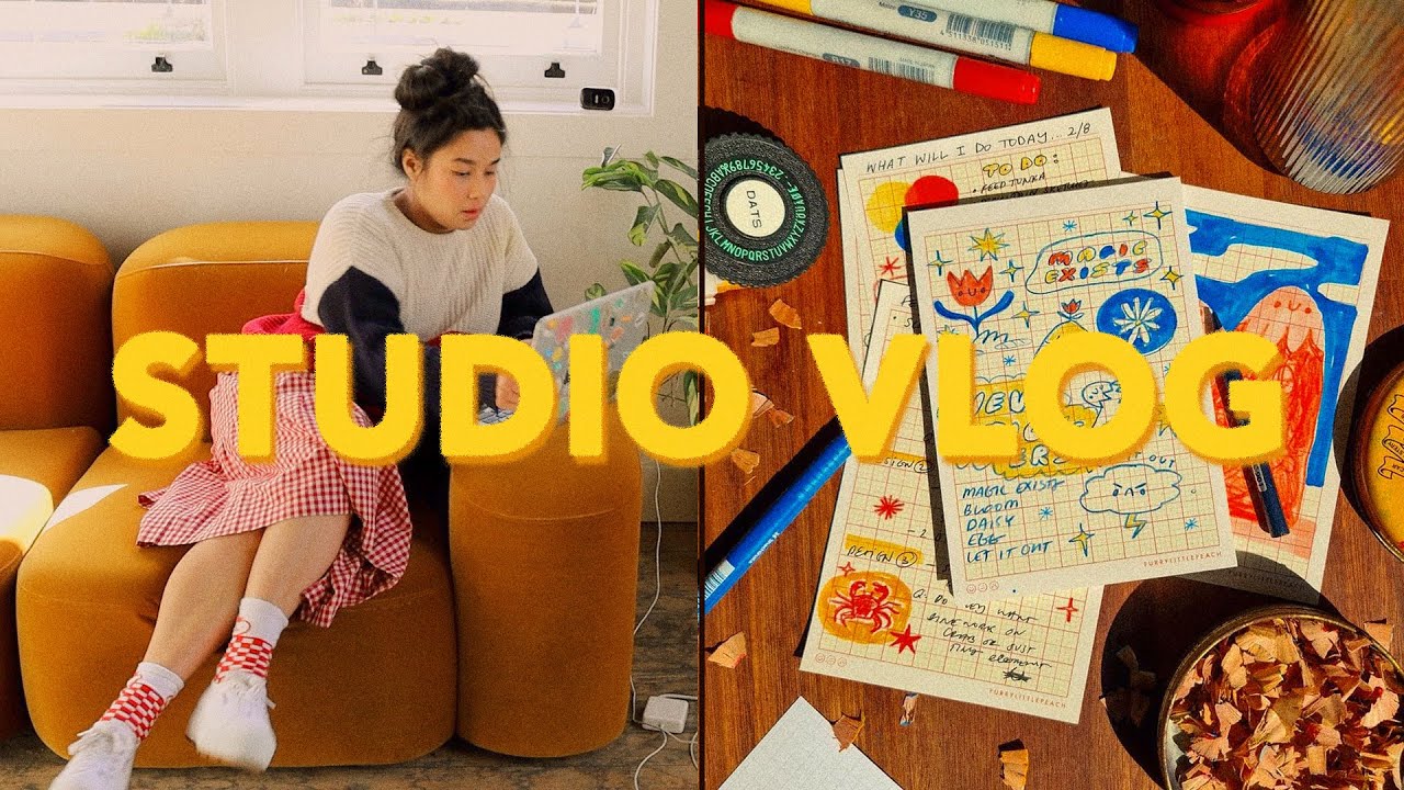 ИЛЛЮСТРАЦИИ МОРСКИХ СУЩЕСТВ И ПОДГОТОВКА МАГАЗИНА ✷ СТУДИЙНЫЙ VLOG 47