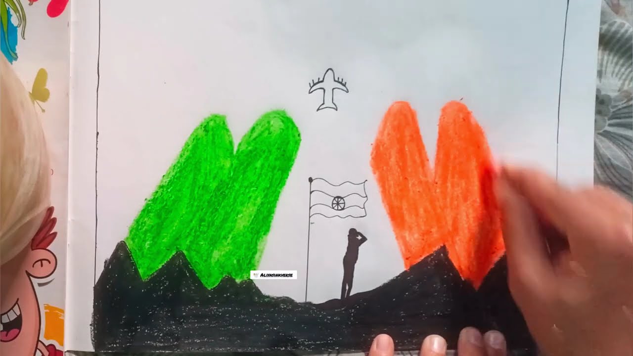 Republic Day Drawing 🇮🇳 | 26 January Special Indian Flag Art | Easy Drawing for Kids & Beginners