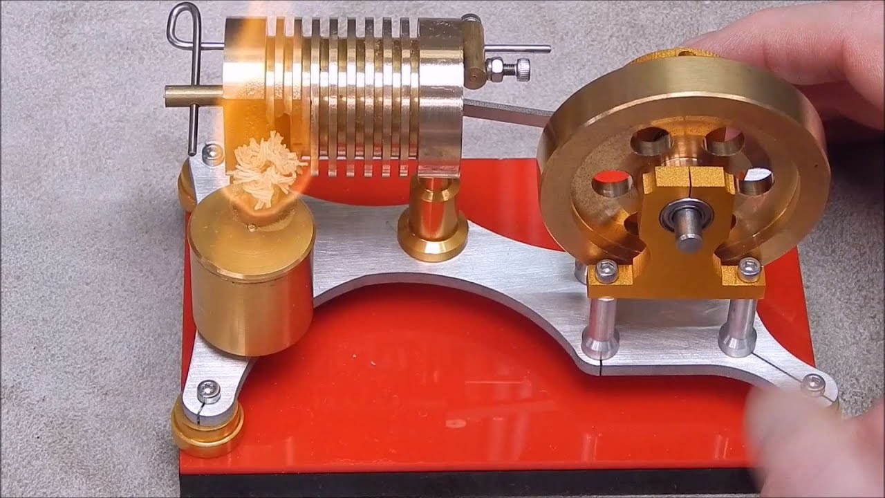 SH-01 piston port flame licker vacuum engine