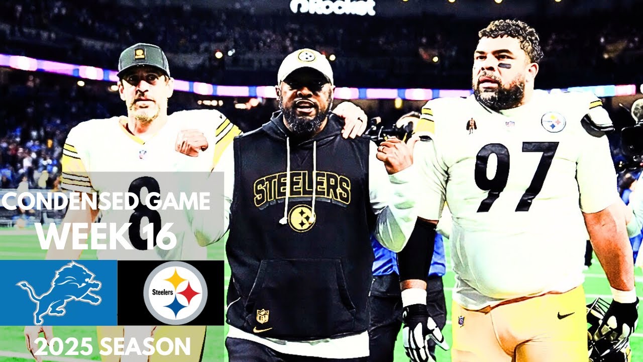 Lions vs Steelers 2025 Week 16 Condensed Game | NFL Highlights