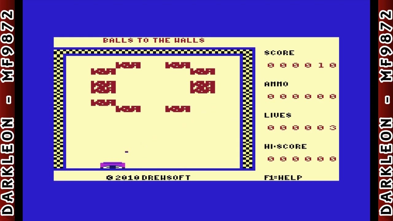 Balls to the Walls - [ 2010 - Vic-20 - Gameplay ]