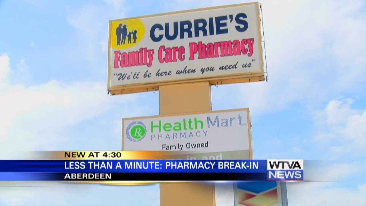 Thieves burglarized Aberdeen pharmacy in 49 seconds