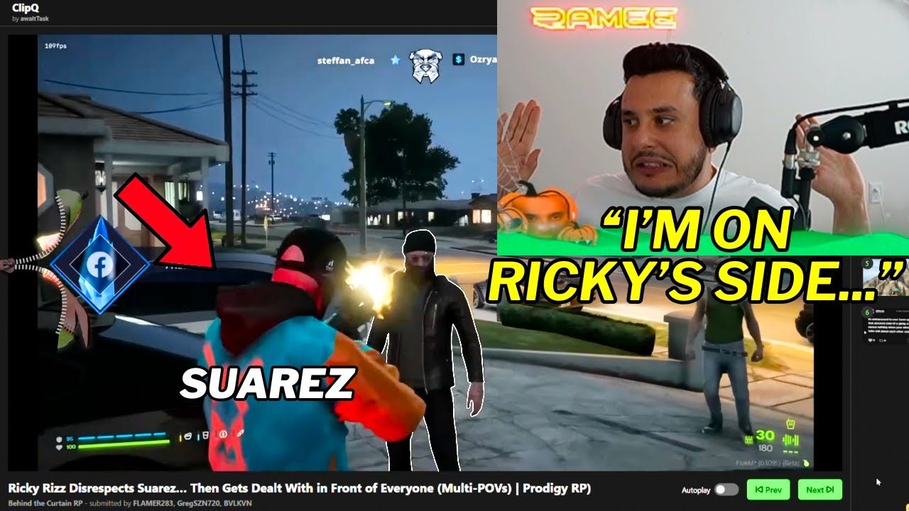 Ramee Gives His Take on Suarez Shooting Down Ricky Rizz for Disrespecting Him | Prodigy 2.6 | GTA