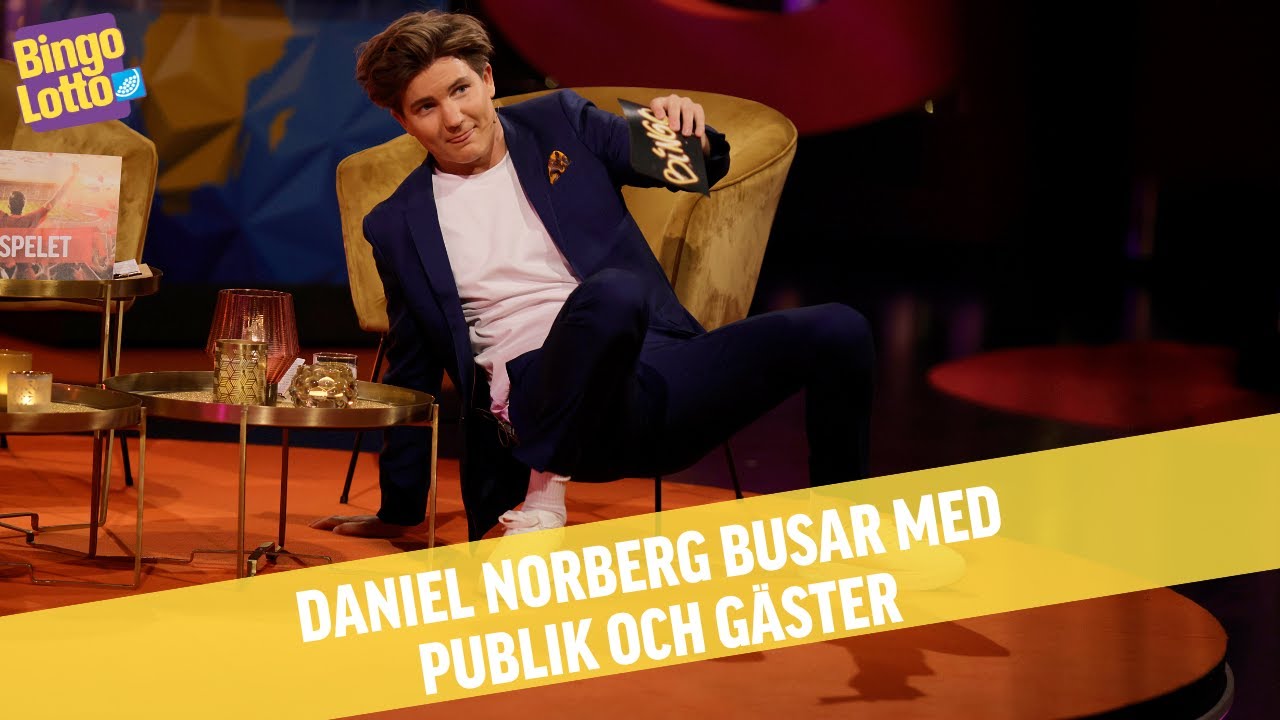 Daniel Norberg busar och skojar iBingoLotto 7 september 2025