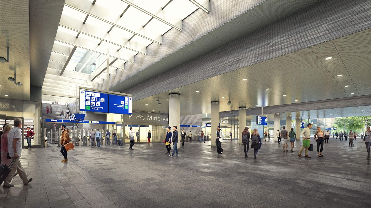 Virtuele wandeling station Amsterdam Zuid - Zuidasdok - ZJA