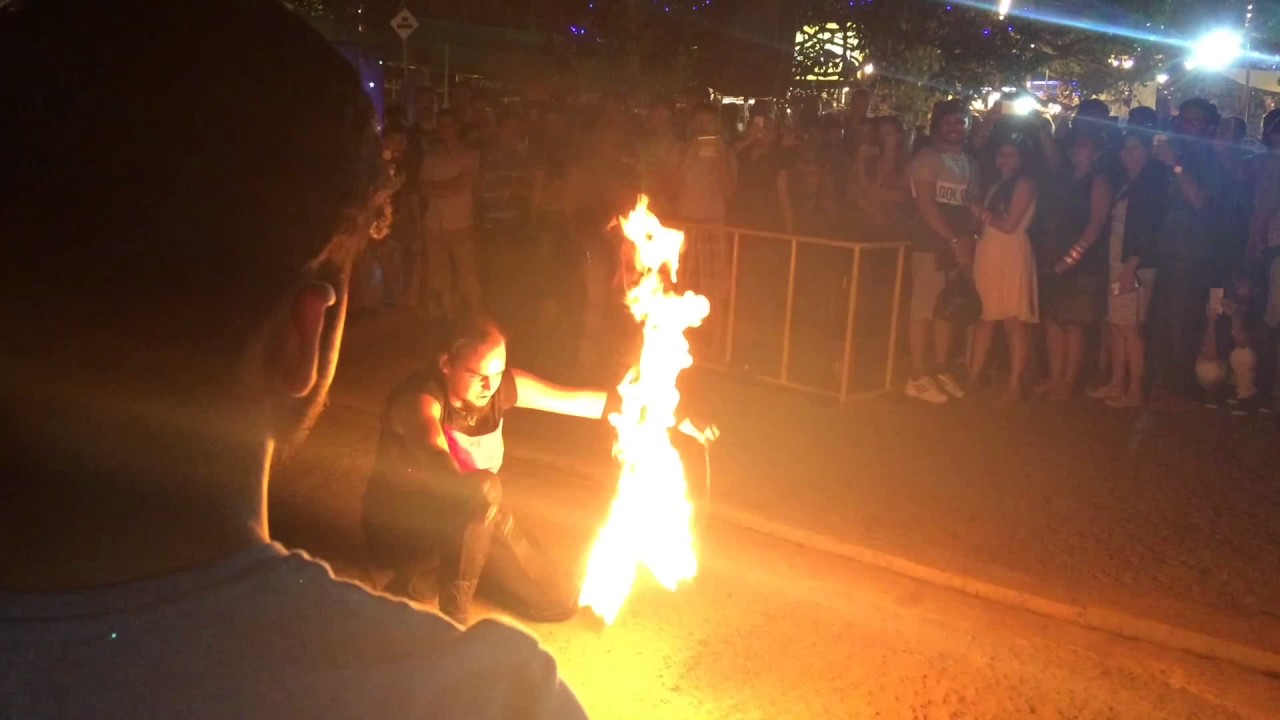 Fire Show - Arpora Market - Goa