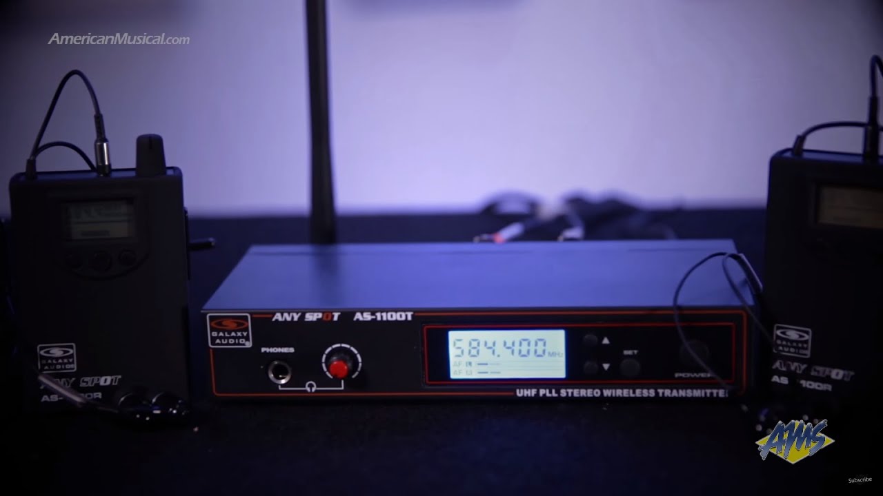 Galaxy Audio AS-1100-4 Band Pack Wireless In Ear Monitor System - Galaxy Audio AS-1100-4