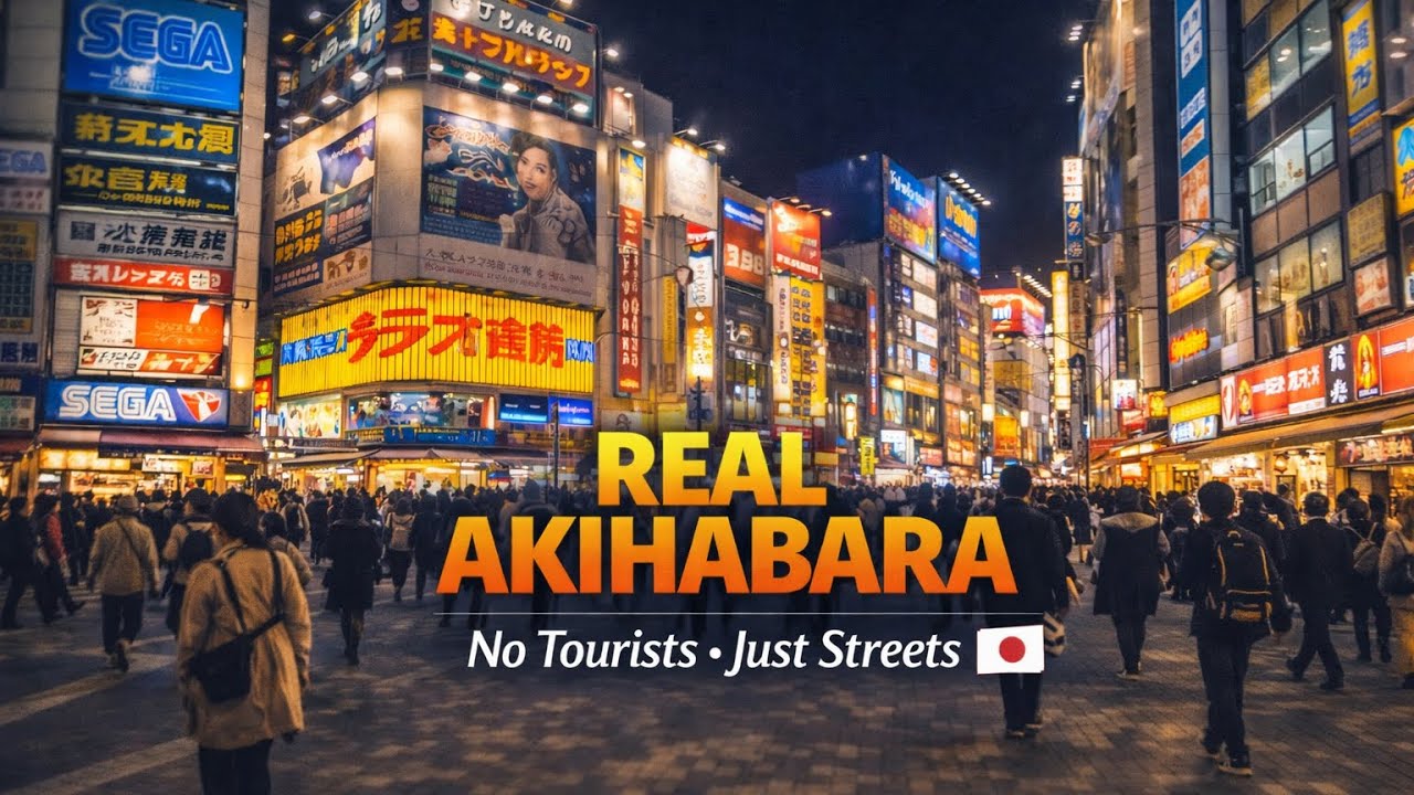 Akihabara Tokyo Night Walk | Real Street Atmosphere