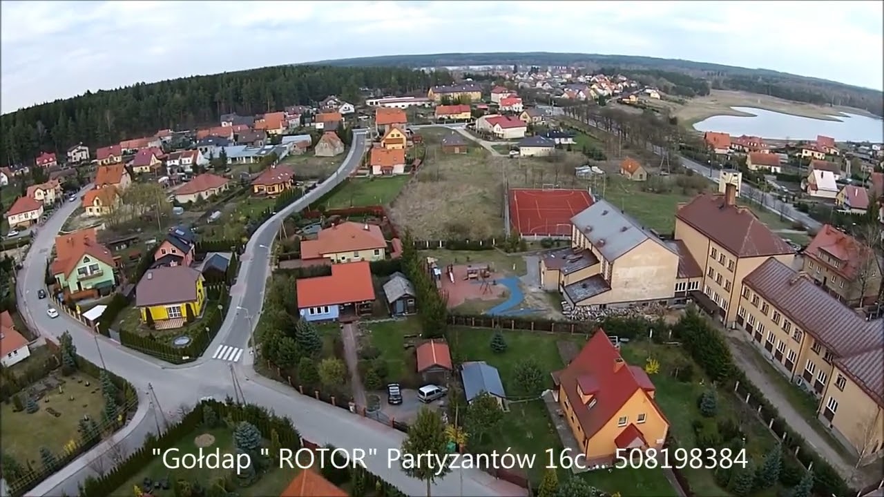 Gołdap z lotu ptaka Podlasie 2015