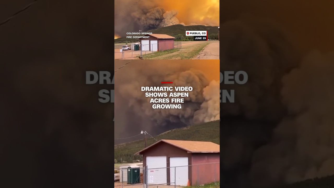 Dramatic video shows Aspen Acres Fire growing