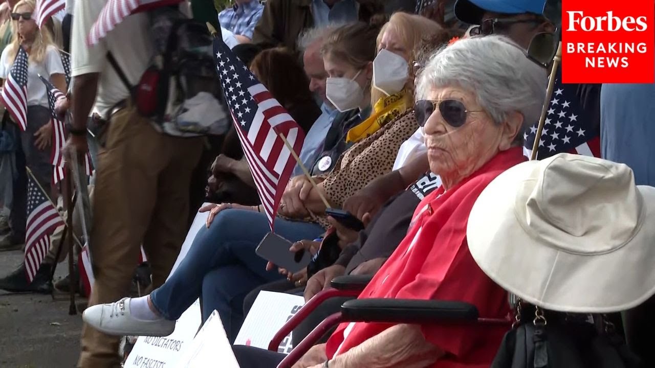Protestors Hold 'No Kings' Rally In Atlanta, Georgia