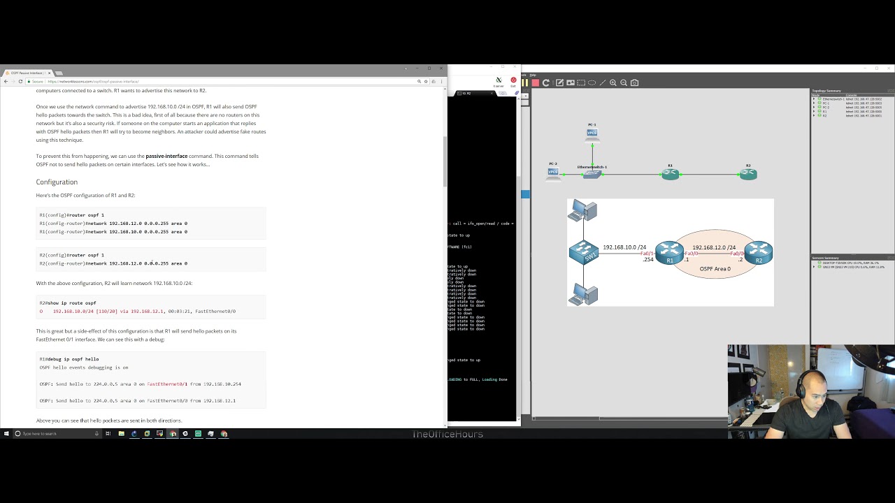 NetworkLessons | OSPF Passive Interface