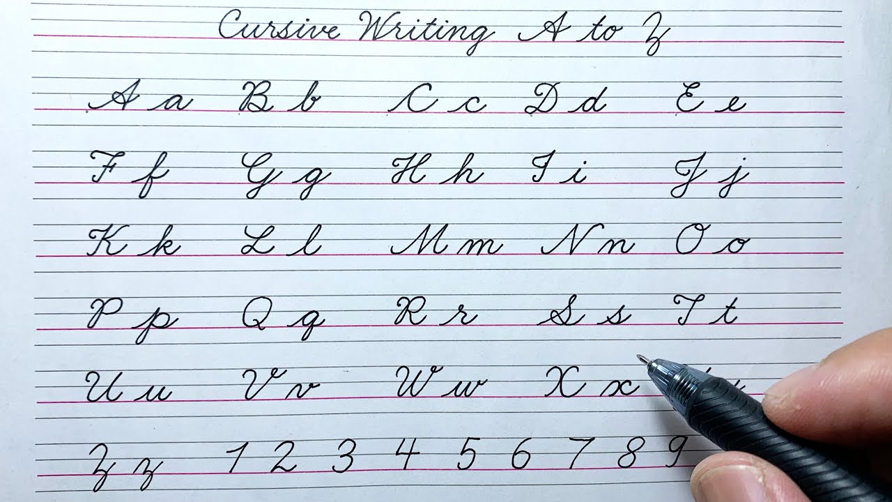 Cursive writing a to z | Cursive abcd | Chhoti abcd | Cursive letters | Cursive handwriting practice