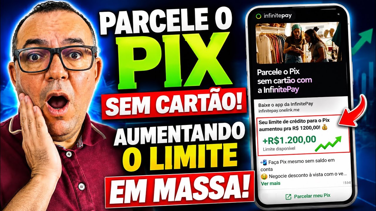 💳URGENTE! Parcela pix sem Cart&atilde;o aumento de limite em massa de novo InfinitePay confira o seu🤑