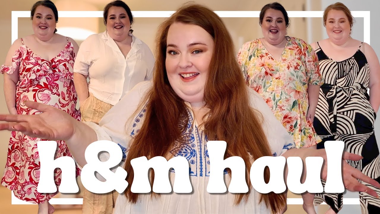 H&M SUMMER HAUL | plus size fashion try on | M&S LINEN TROUSER DUPES? 2024