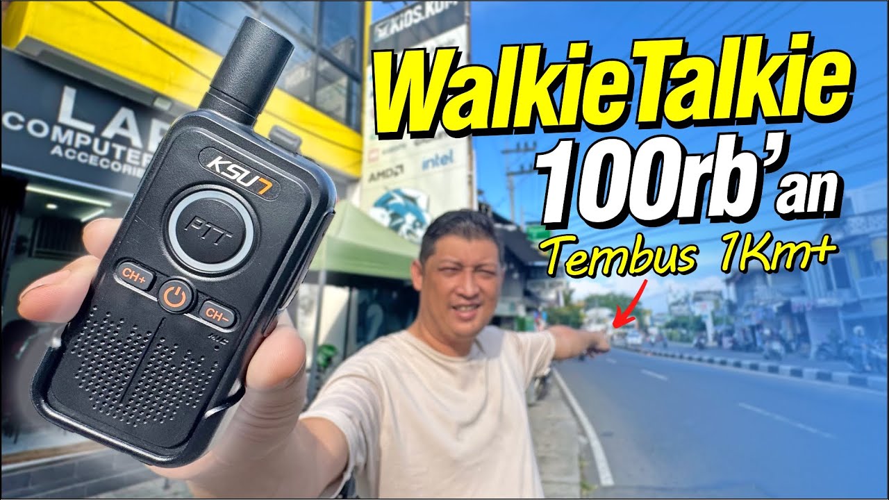 cuma 100rebu an BISA NGOBROL SAMPE 1KM.. walkie talkie murah meriah