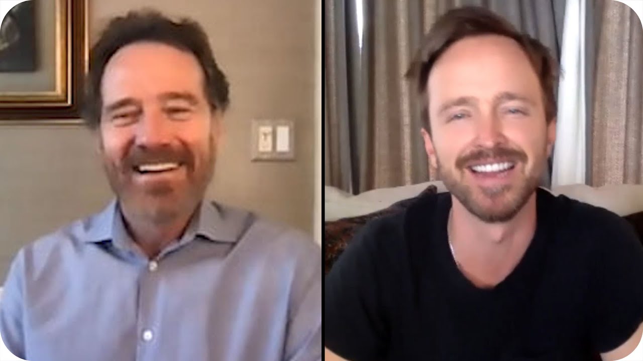 Aaron Paul Zooms with a Pantsless Bryan Cranston // Omaze