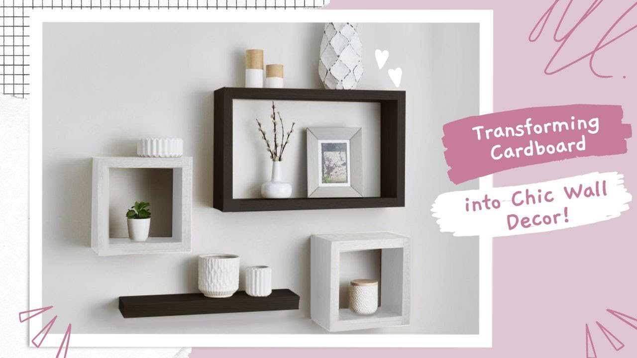 DIY Minimalist Cardboard Wall Shelf | Easy and Eco-Friendly Craft Ideas
