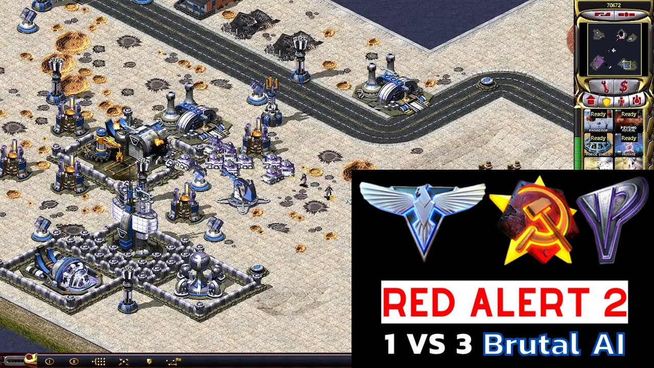 Red Alert 2 Yuri's Revenge | Sea Day 3 vs 1