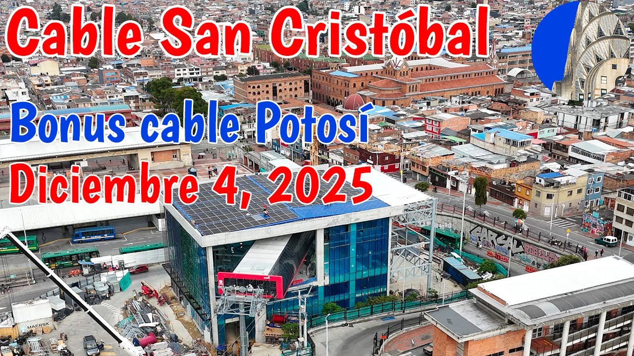 Cable San Cristóbal Vemos todos los cables principales ya instalados