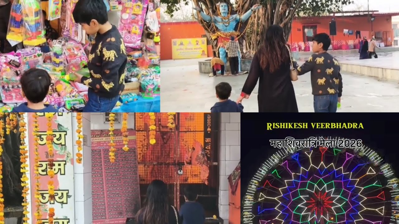 Aaj hum Gaye veerbhadra mandir aur mahashivratri mele😍#firsttime#firstlongvideo#temple#mela#vibes 🥰