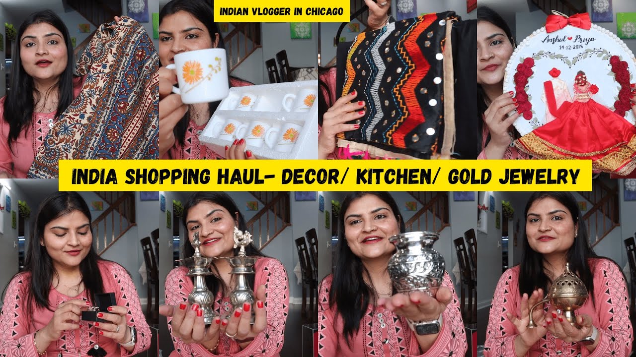 What I Got From India to USA-2024~Jewelry Shopping/Bedsheets/Kitchen Items~ Real Homemaking Chicago