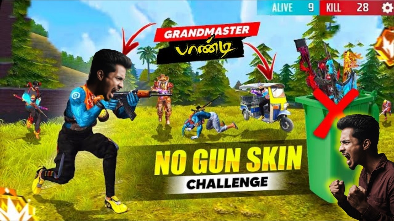 தமிழ்-🔥NO GUN SKIN GRANDMASTER🔥DAY-7.FIRE PARAKKUM iPHONE GAMEPLAY.  #paalpandi #freefire