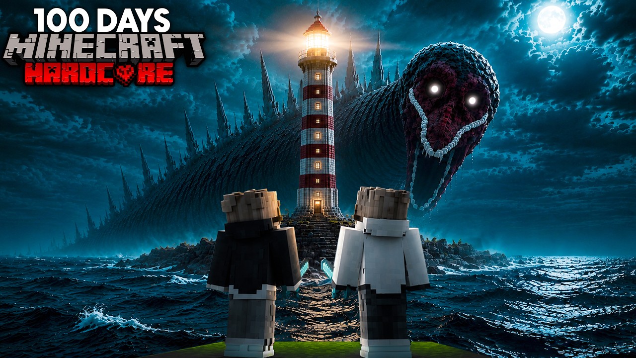 100 Days on a Haunted Lighthouse in Minecraft @SenpaiSpider