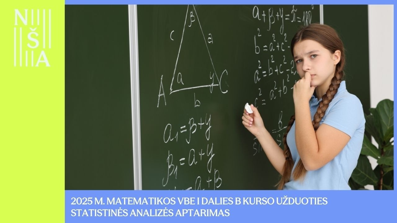 2025 m. matematikos VBE I dalies B kurso užduoties statistinės analizės aptarimas