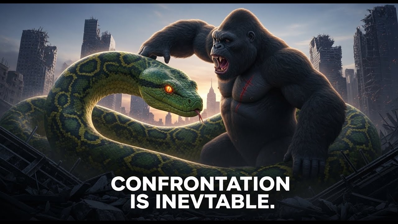King Kong and the giant python: Confrontation is Inevitable. Season 3