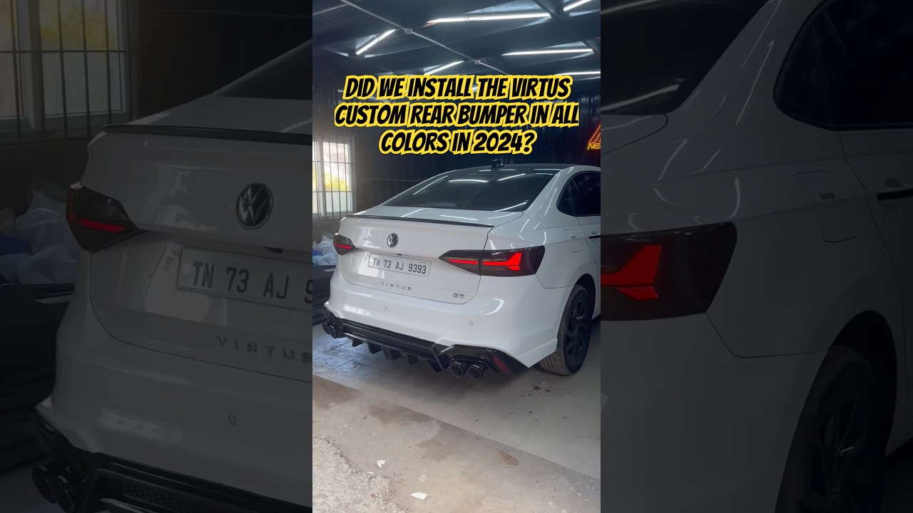 Virtus one and only custom rear bumper|Virtus GT Modified| Exhaust|Lowered|Body kit|Virtus Ti