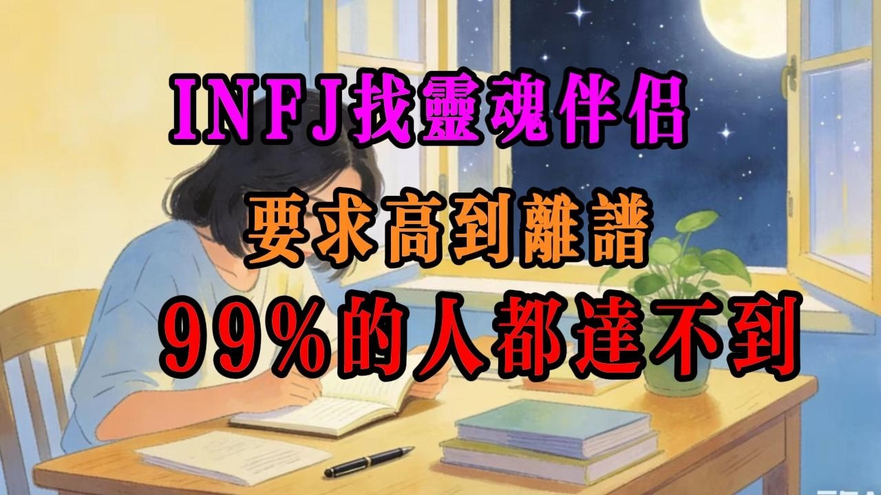 离谱！INFJ 找灵魂伴侣，要求高到离谱，99% 的人都达不到