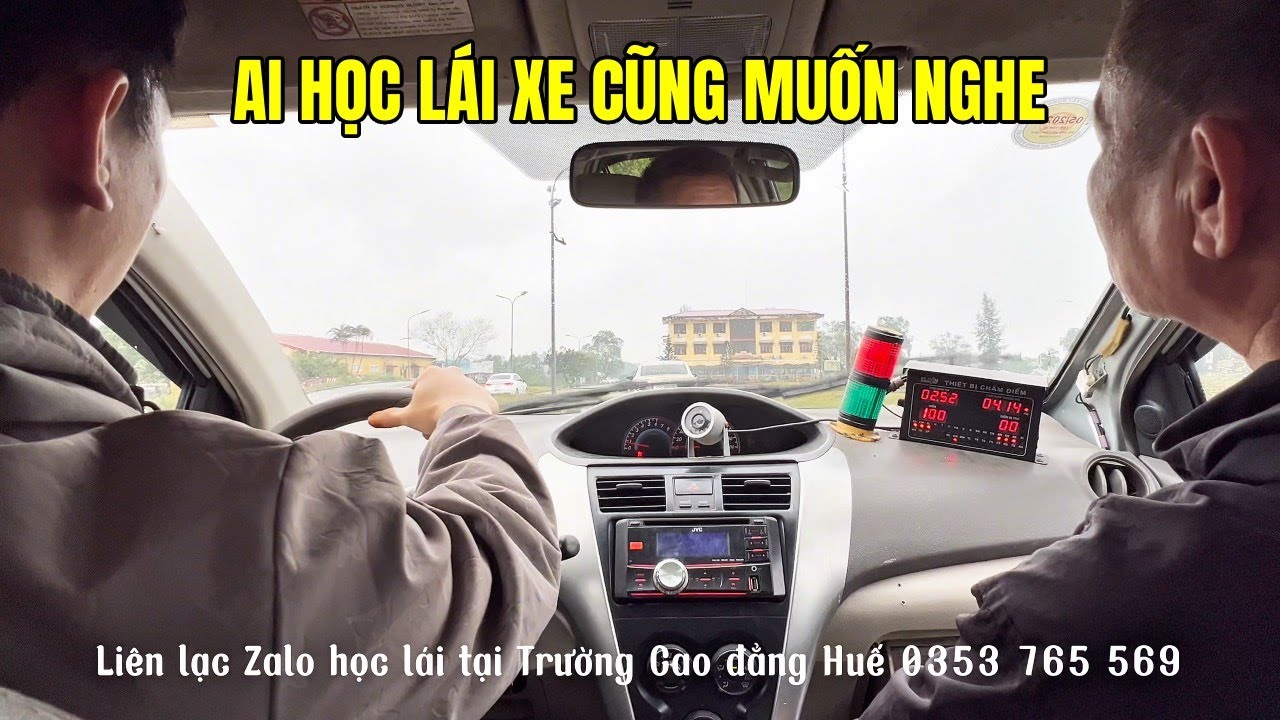 Muốn sát hạch lái xe 100 điểm cần phải nghe đi nghe lại các trên xe như thế này | ALO HỌC LÁI