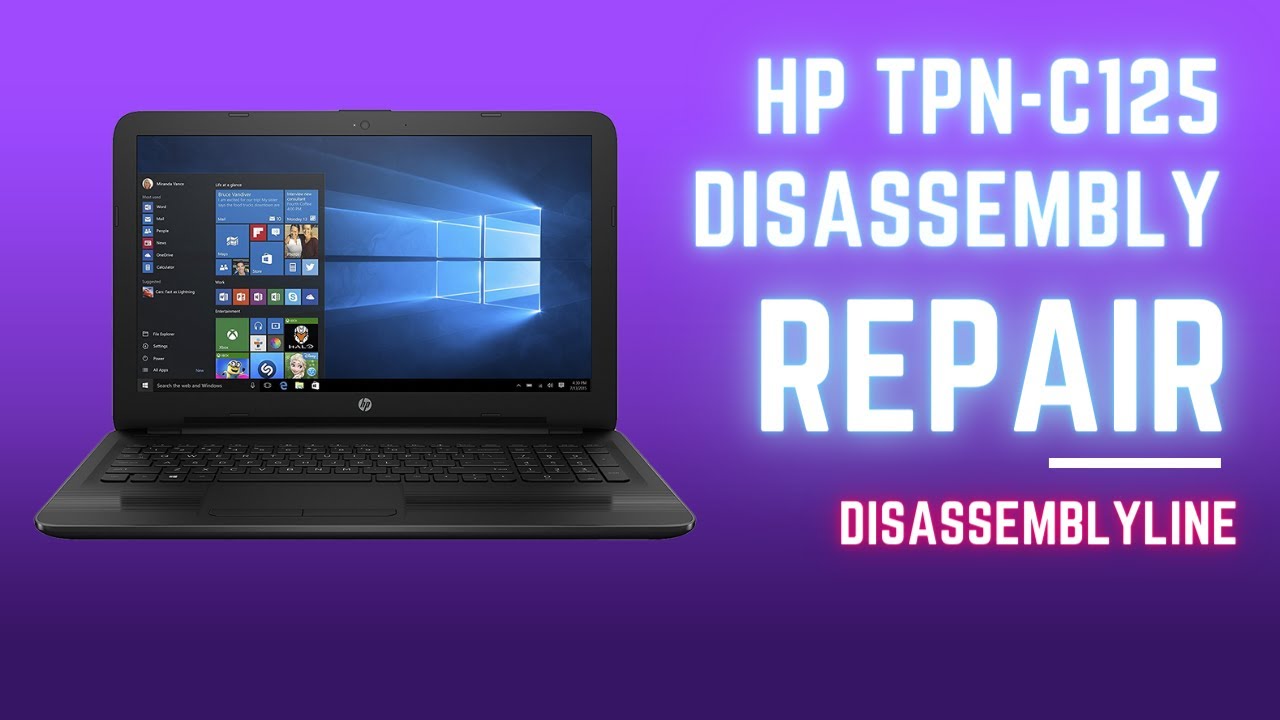 HP TPN C125 Disassembly