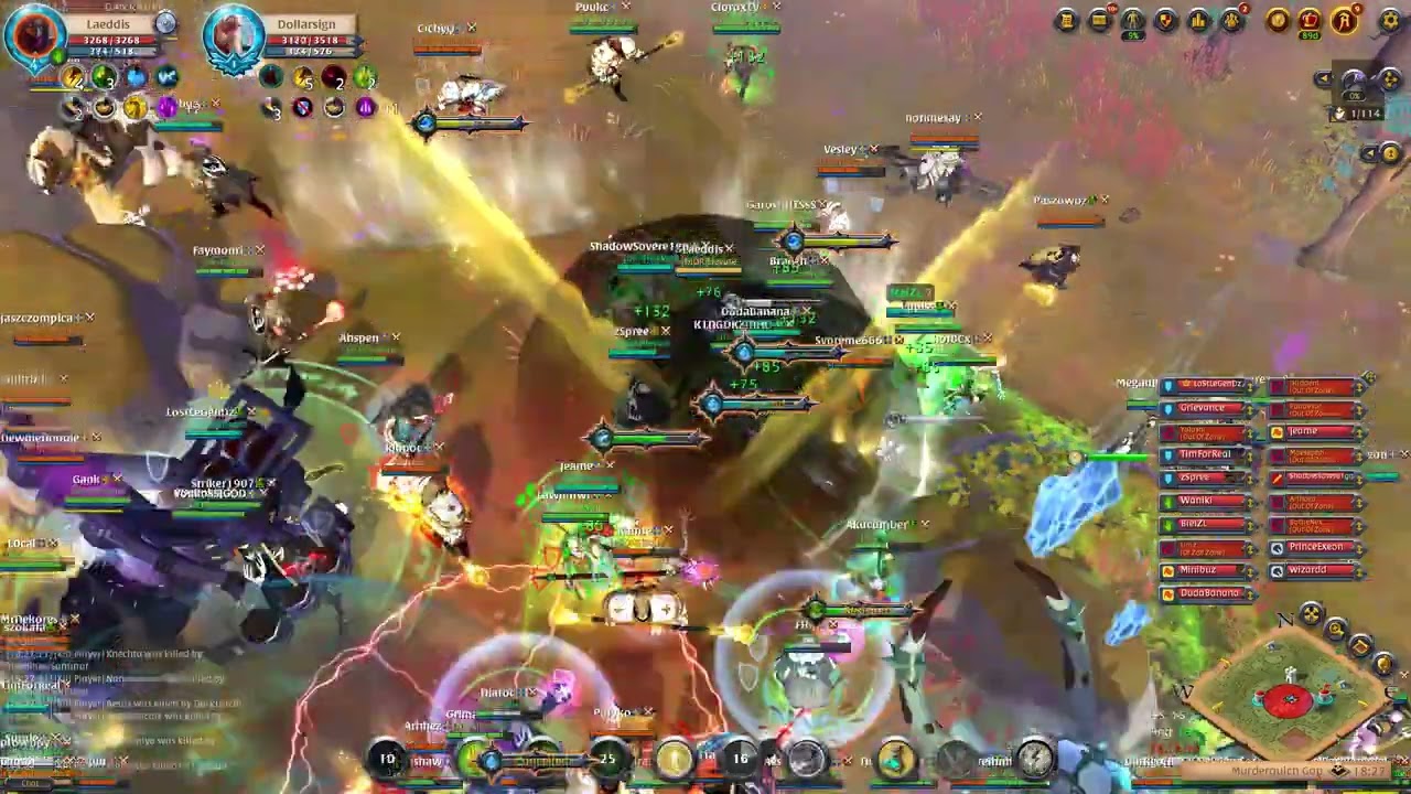 Elevate (110) vs. Baila Ella (95) - Albion Online ZvZ (Wild Staff POV)