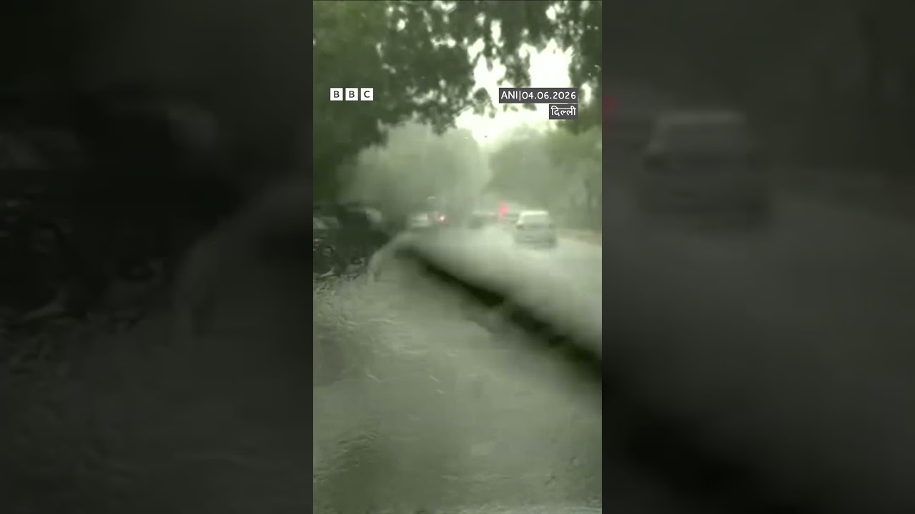 Delhi- NCR में तेज़ आंधी के साथ झमाझम बारिश #delhi #rain #ncr