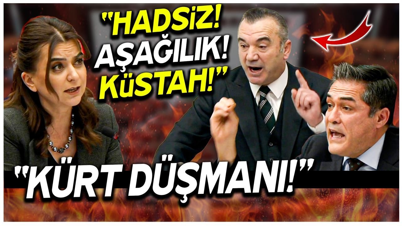 TBMM'de İYİ Parti - DEM Parti - AKP gerilimi! Meclis karıştı! &ldquo;Hadsiz! Aşağılık! K&uuml;stah&hellip;!&rdquo;