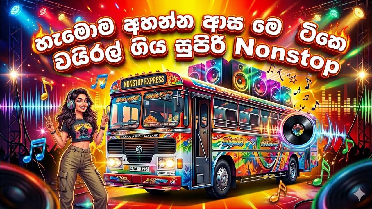 2025 රැල්ලට ලස්සන සින්දු Nonstopඅහන ගමන් යමුද වටයක් |Bus Simulator Indonesia