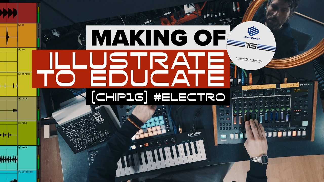 Illustrate To Educate - Making of Jam & Playthrough (TR-8S, JX-3P, Circuit Rhythm) #electro