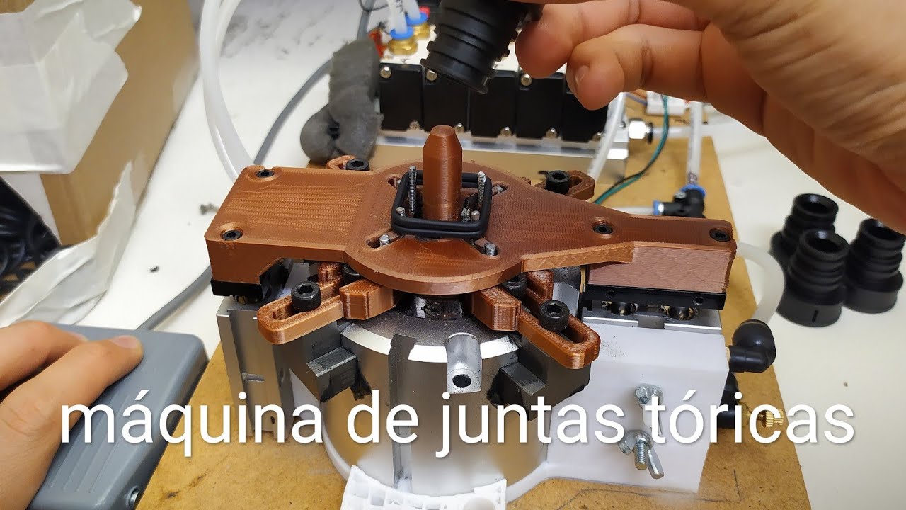 Máquina para instalar juntas tóricas. Ahorro tiempo fabricando uno de mis productos. o-ring machine