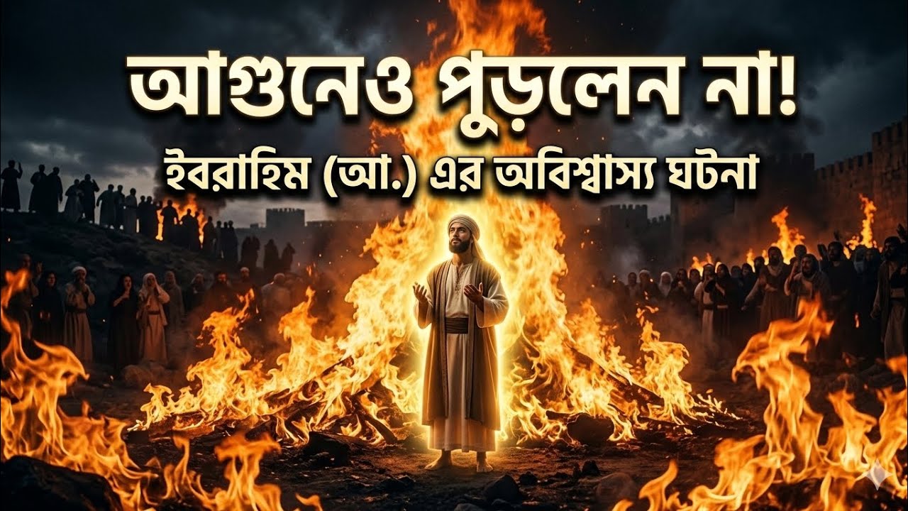 আগুনও পুড়াতে পারলো না! | ইবরাহিম (আ.) এর অবিশ্বাস্য ঘটনা
