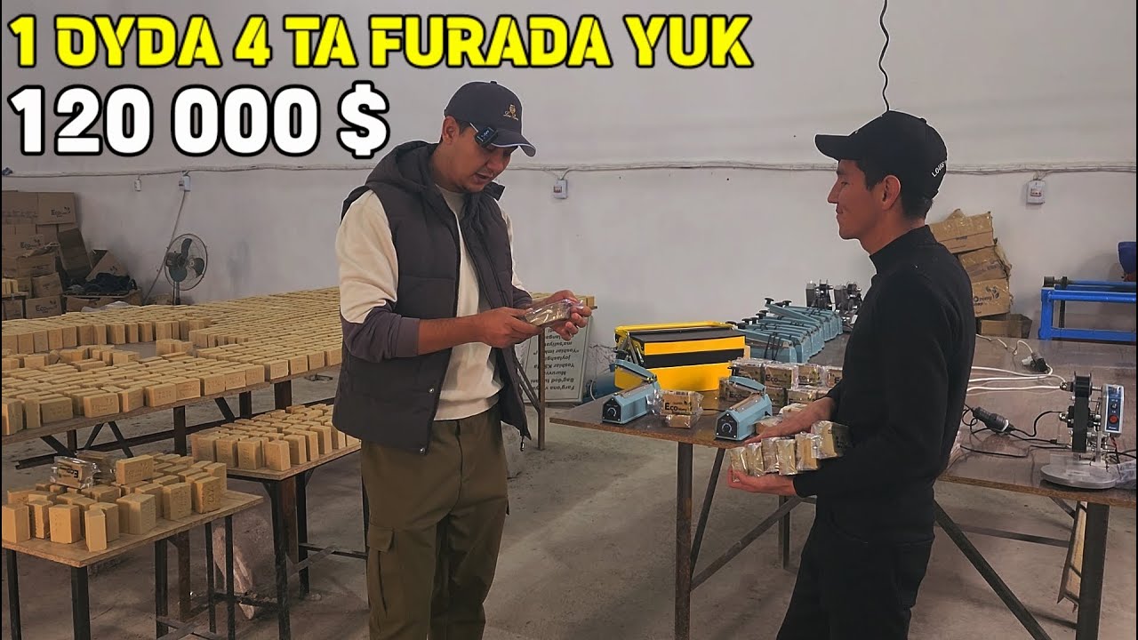 YEVROPAGA SOTDIK. MANA BIZNES  HO'JALIK 72% KIR SOVUN ISHLAB CHIQARISH