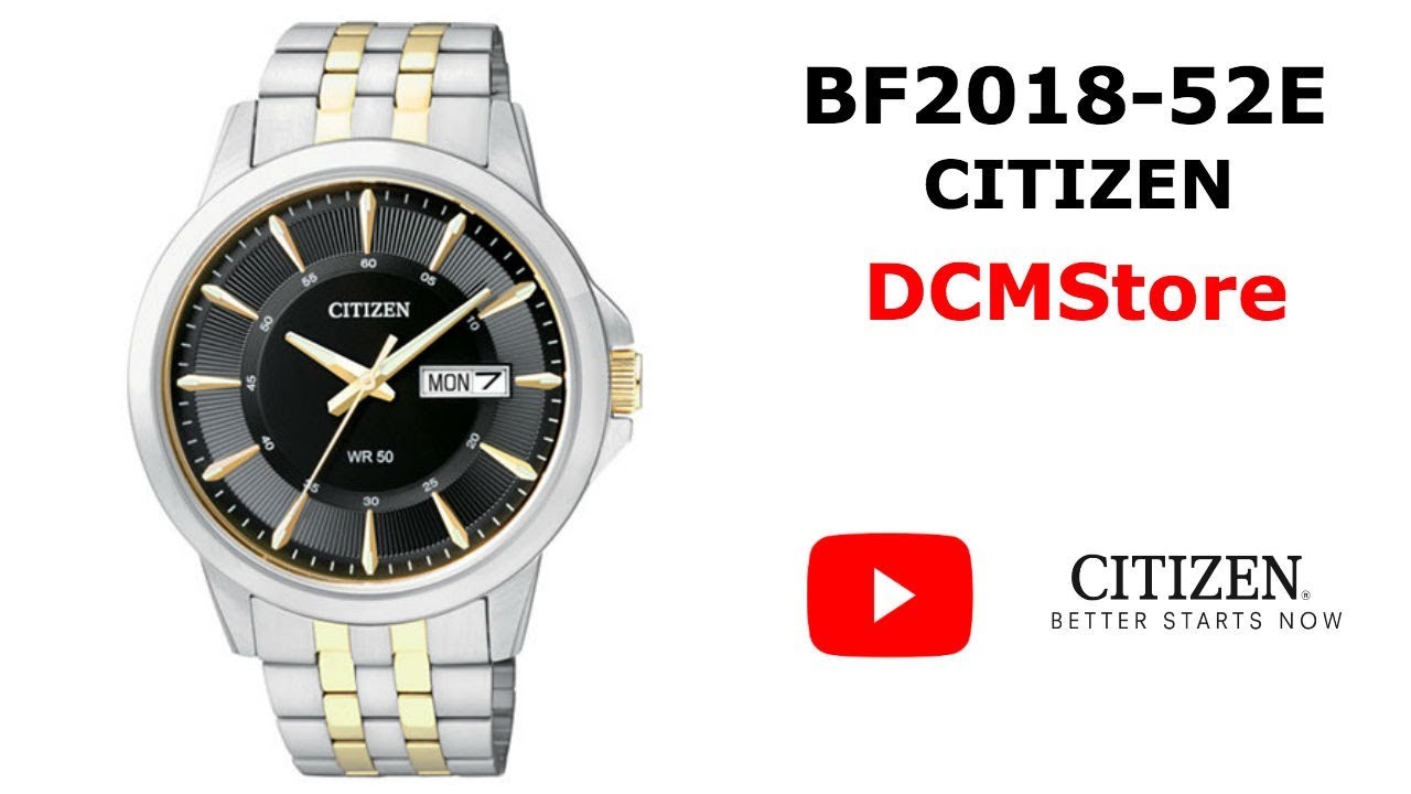 BF2018-52E Citizen Quartz Black Dial