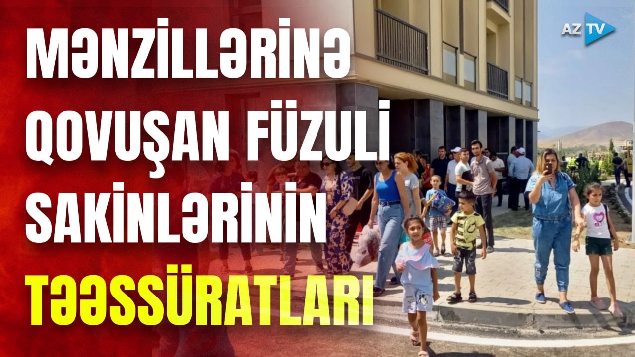 Füzuli öz sakinlərini qarşıladı: vətəndaşlara verilən evlərdən GÖRÜNTÜLƏR