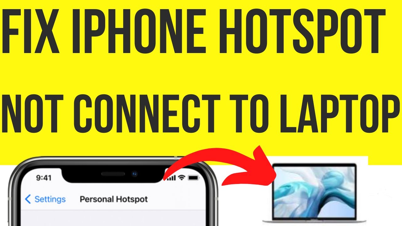 how to fix iphone hotspot not connecting to laptop | fix unable to see iphone hotspot in laptop wifi