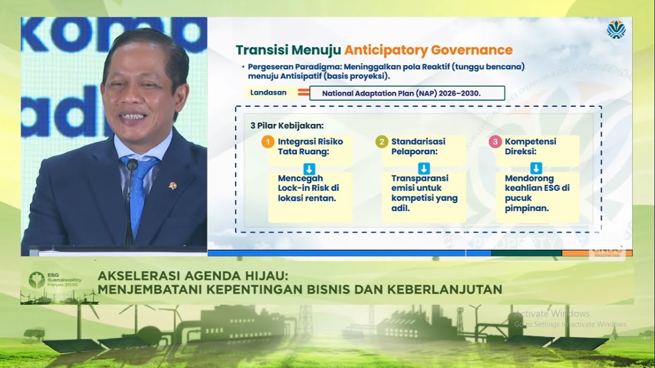 Menteri Hanif:  ESG Selaraskan Tujuan Industri & Upaya Menjaga Kelangsungan Lingkungan