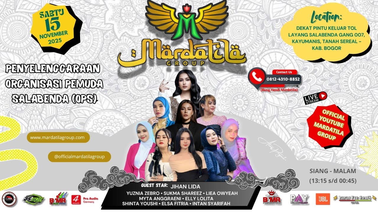 KONSER MARDATILA GROUP (MALAM) - ORGANISASI PEMUDA SALABENDA | BOGOR